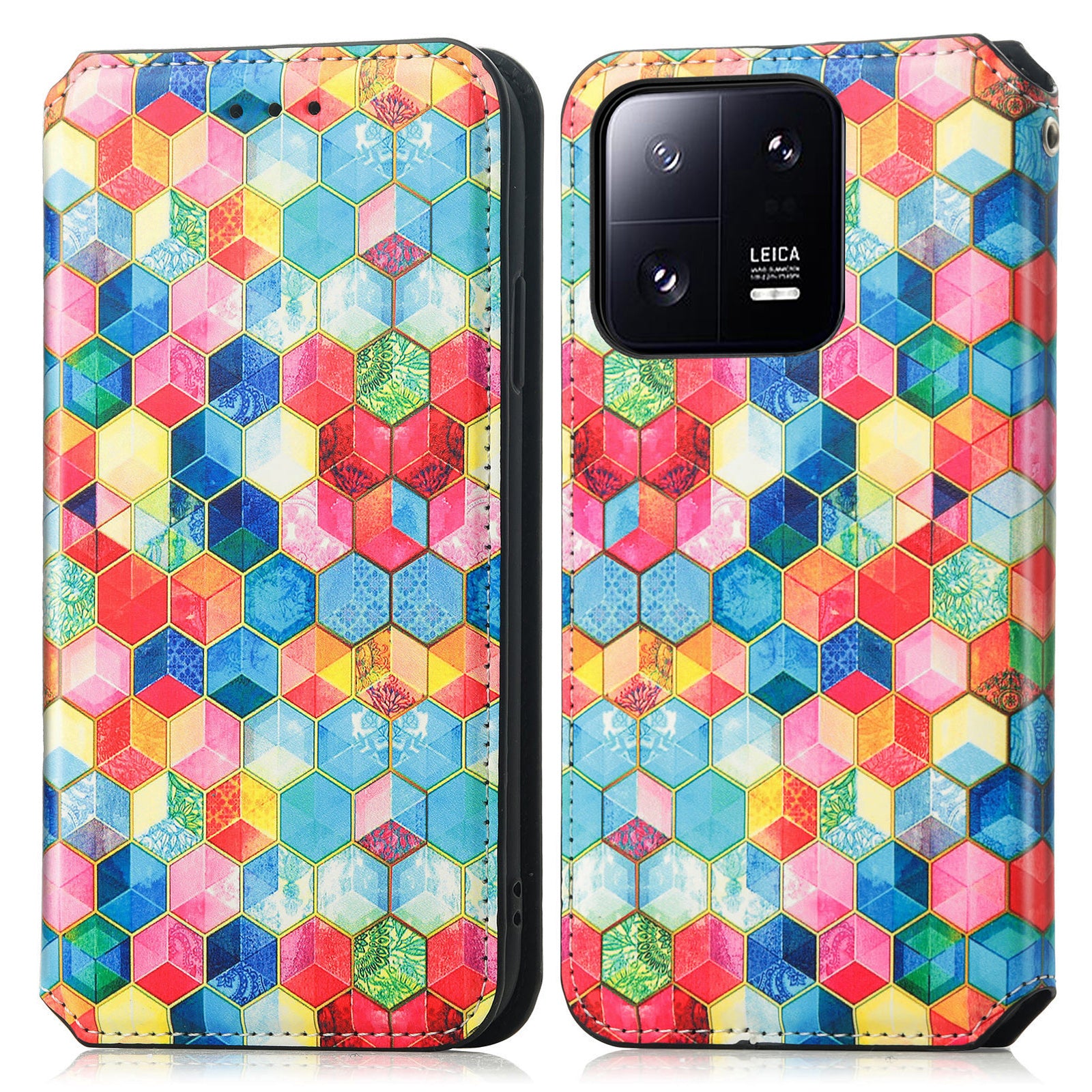 CASENEO 001 Series for Xiaomi 13 Pro 5G Anti-drop Flip Leather Wallet Case Stand RFID Blocking Pattern Printing Magnetic Closure Cell Phone Cover CASENEO 001 Series for Xiaomi 13 Pro 5G Anti-drop Flip Leather Wallet Case Stand RFID Blocking Pattern Printing Magnetic Closure Cell Phone Cover
